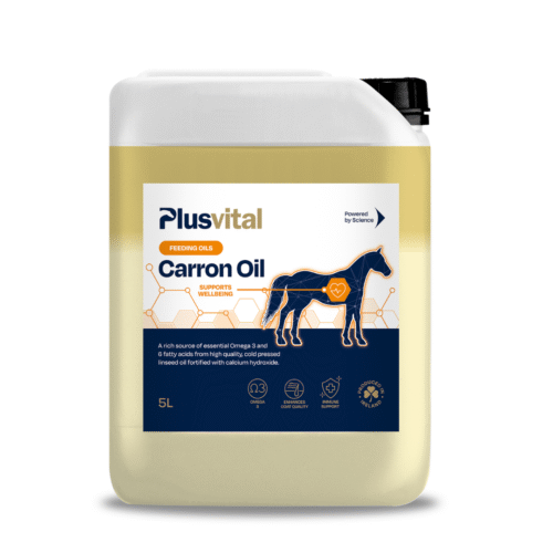 Carron Oil – complément à l’huile de lin pour la peau et le pelage des chevaux VLC Europe