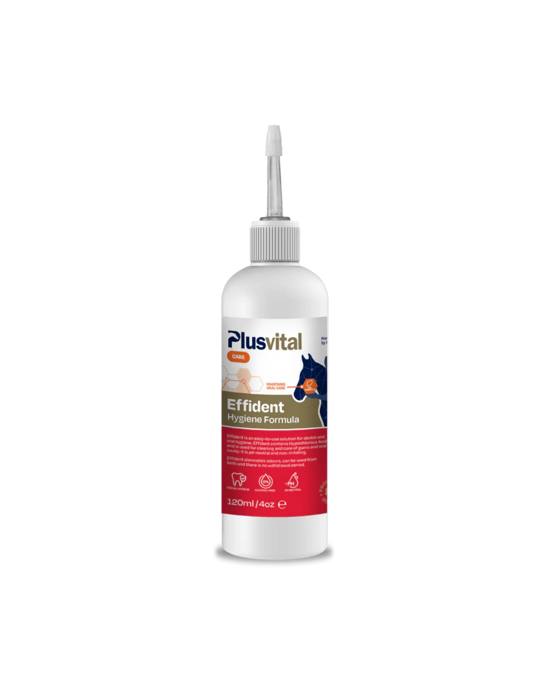 Effident-PlusVital-Solution d'hygiène bucco-dentaire pour chevaux